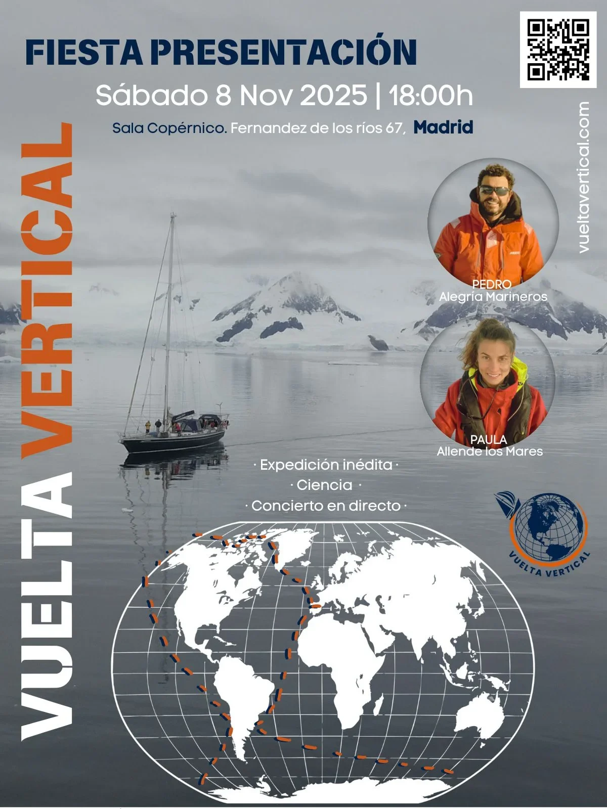 Vuelta Vertical – Flyer – PRESENTACIÓN Flyer de la presentación oficial Vuelta Vertical en Madrid el 8 de Noviembre